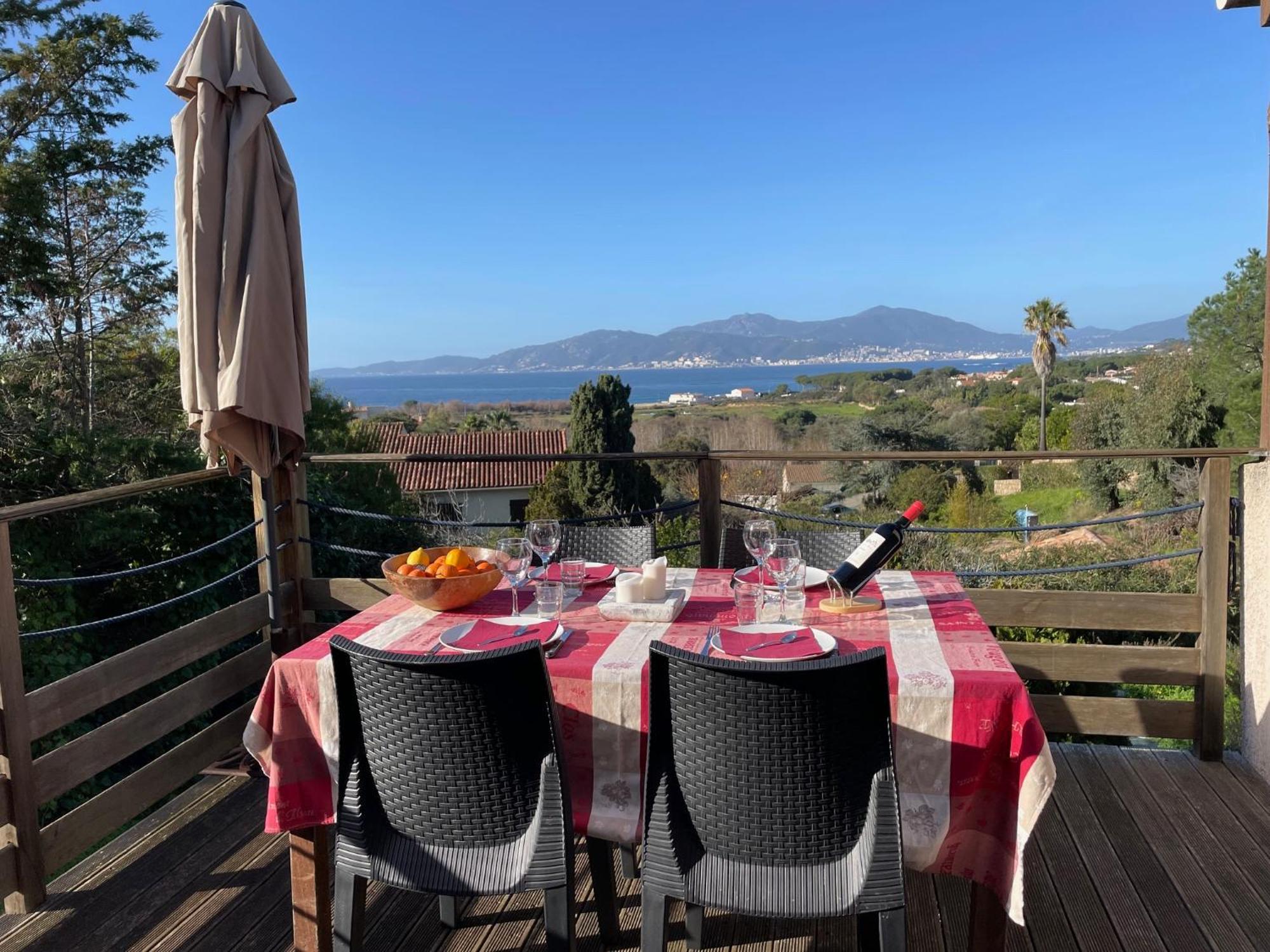 Corsicadream Arone Superbe Appartement Dans Villa, Vue Panoramique Mer, Piscine, Proche Porticcio Pietrosella Экстерьер фото